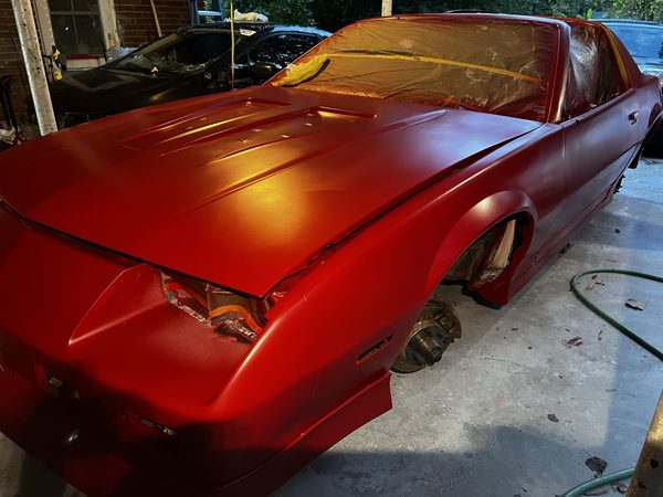 Three-stage candy red